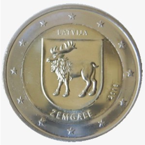 Lettland - 2 Euro Gedenkmunze Zemgale, 2018